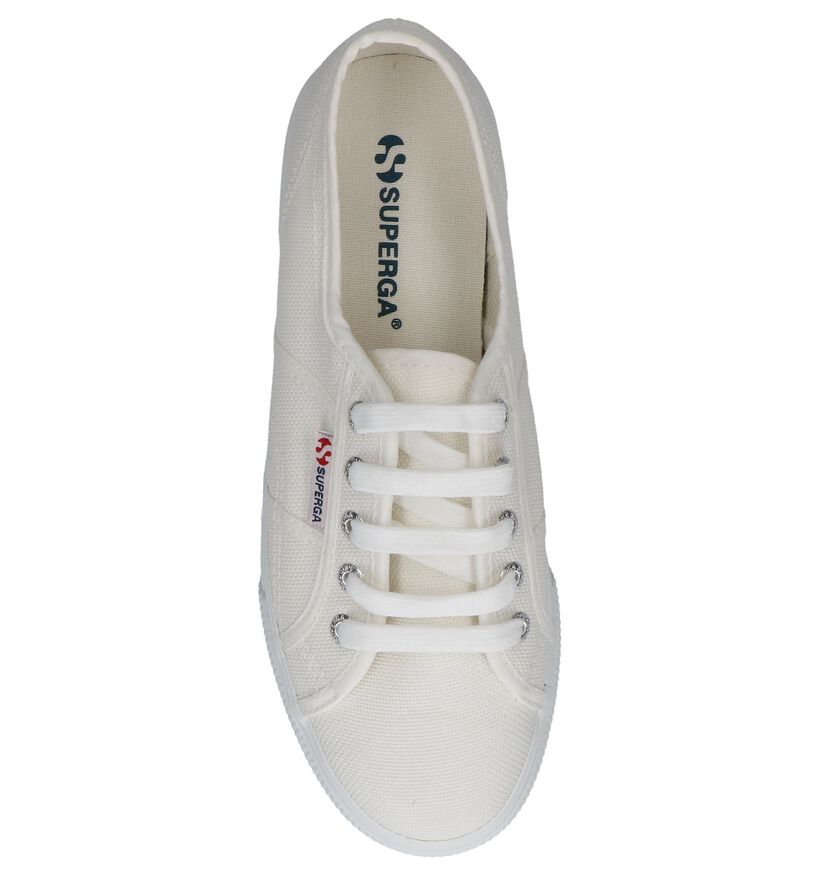 Witte Superga Flatform Sneakers, , pdp