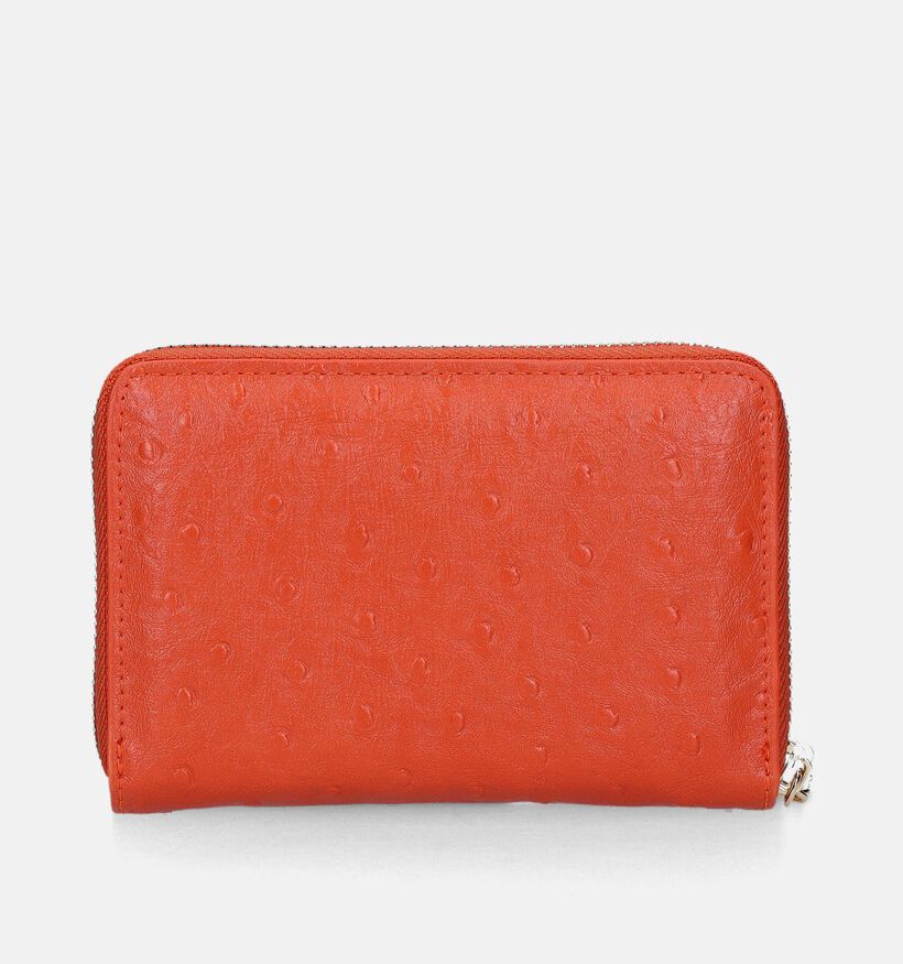 Laurent David Astrid 001 Porte-monnaie zippé en Orange pour femmes (342627)