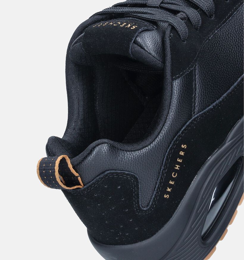 Skechers Uno Stacre Baskets en Noir pour hommes (355580) - pour semelles orthopédiques