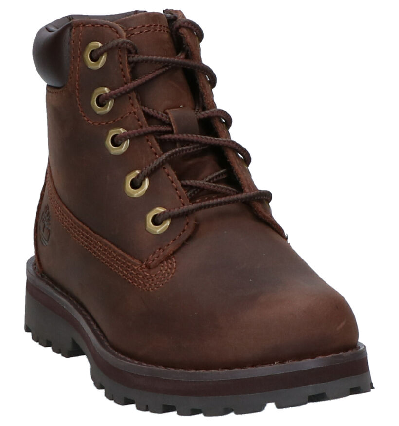 Timberland Courma Kid 6 inch Bruine Bottines voor jongens, meisjes (329077) - geschikt voor steunzolen
