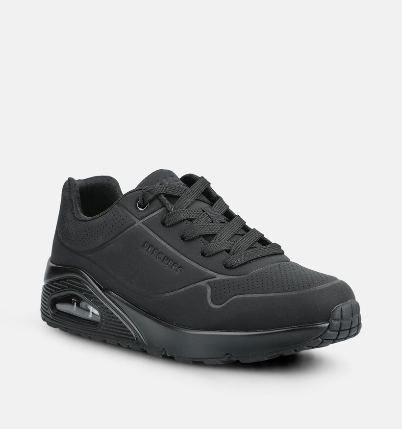 Skechers Uno Stand On Air Baskets en Noir pour gar&ccedil;ons, filles (375668)