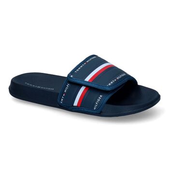 Badslippers blauw