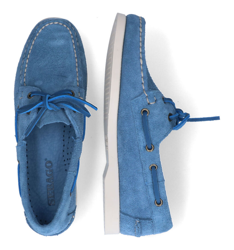 Sebabo Dockside Chaussures bateau en Bleu pour femmes (303750)
