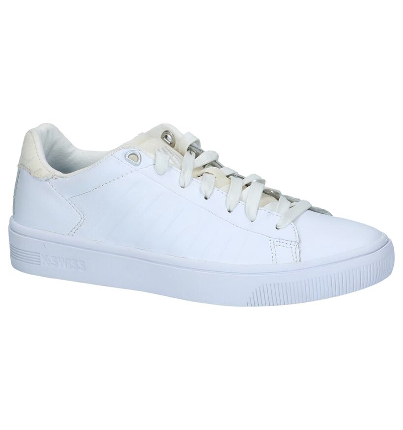 K-Swiss Court Baskets basses en Blanc en cuir (225406)