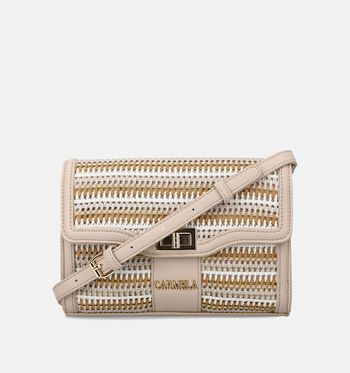 Carmela Crossbody tassen Beige/Groen