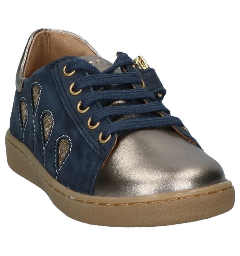 Shoo Pom Chaussures basses en Bleu foncé en cuir (230609)