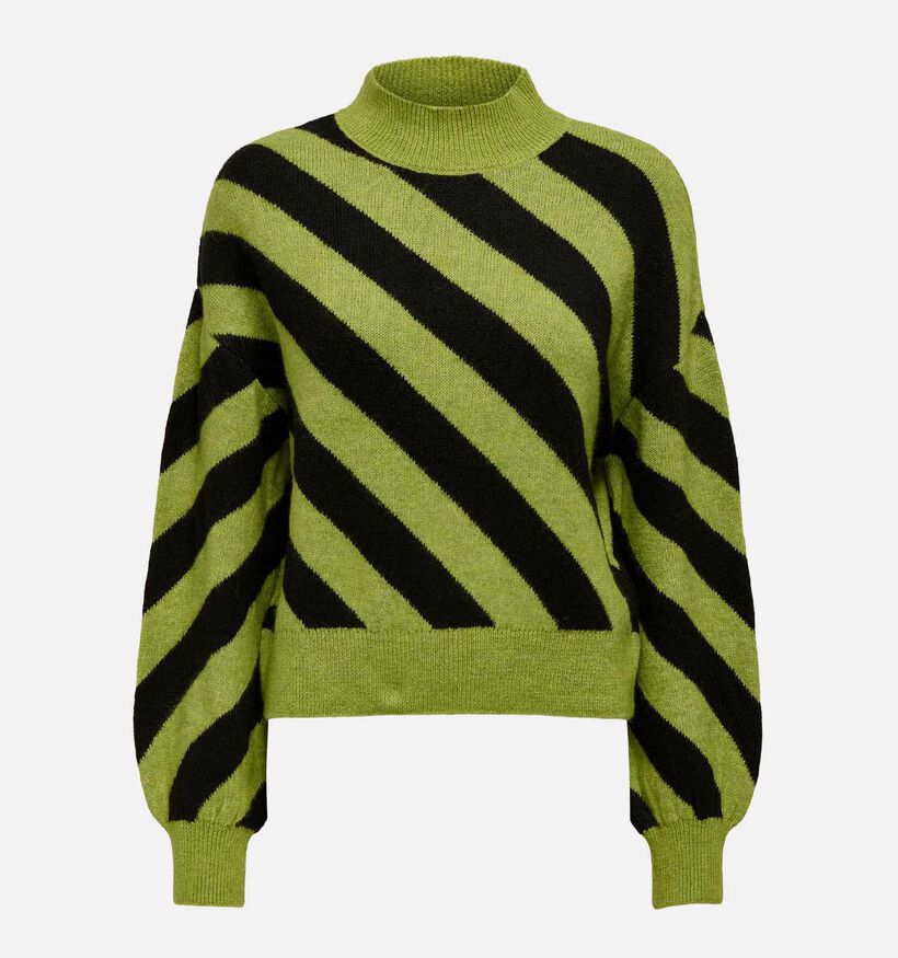 JDY Klara Pull rayé en Vert pour femmes (337238)