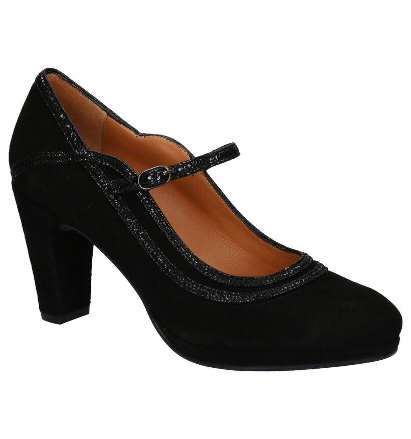 JHay Escarpins à bride en Noir en nubuck (259697)