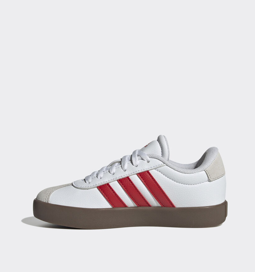 adidas VL Court 3.0 Baskets en Blanc pour filles, garçons (366040) - pour semelles orthopédiques
