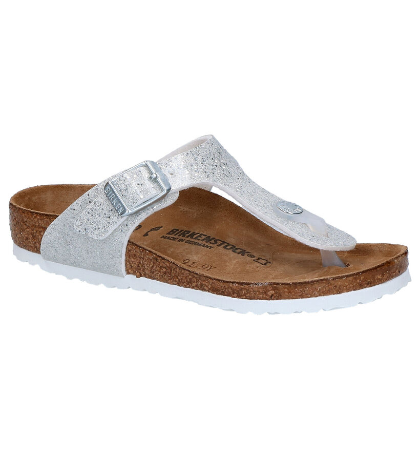 Birkenstock Gizeh BS Witte Teenslippers voor meisjes (338081)