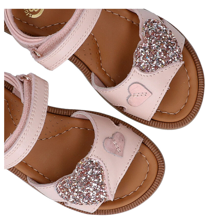 STONES and BONES Zeart Roze Sandalen in leer (291799)