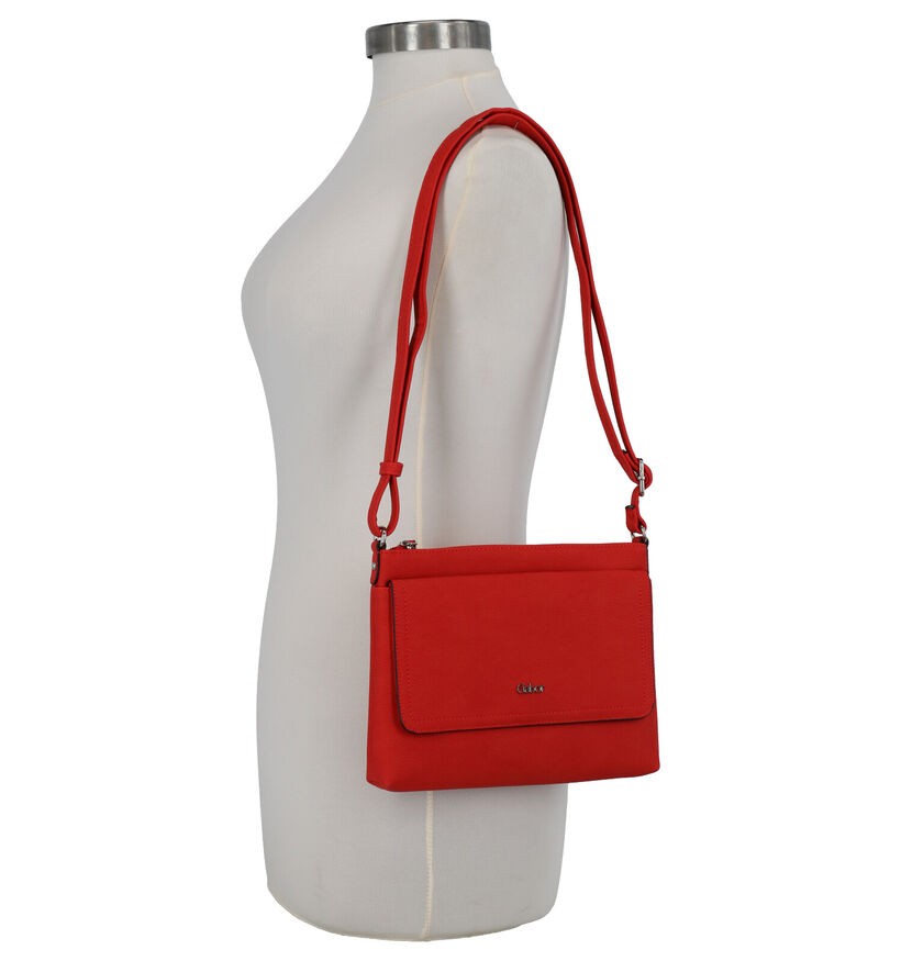 Gabor Dina Zwarte Crossbody Tas in kunstleer (296266)