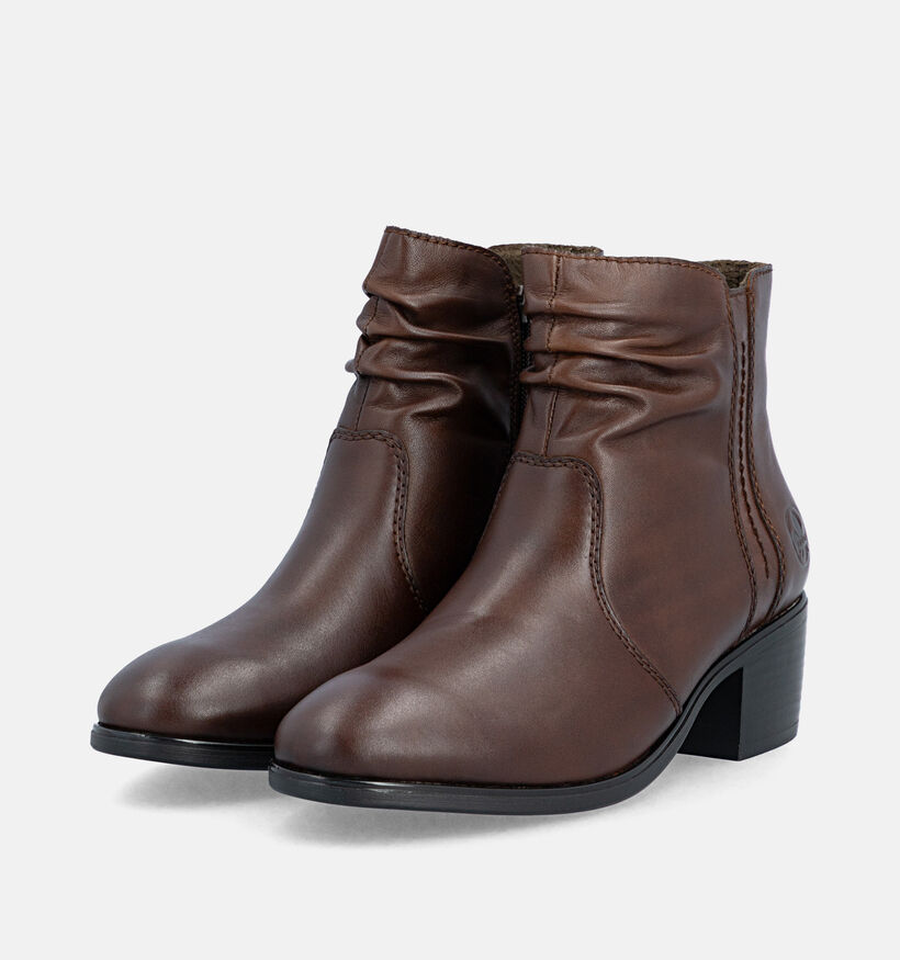 Rieker Bottines en Brun fonc&eacute; pour femmes (377934)