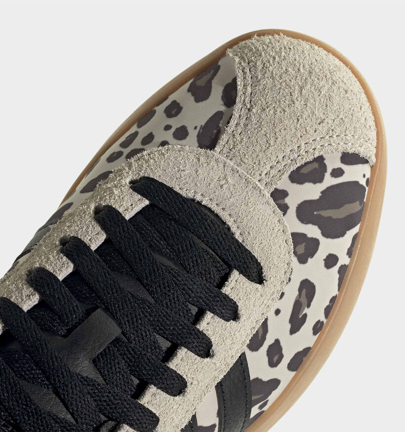 adidas VL Court 3.0 Beige/Zwarte Sneakers voor dames (380336)