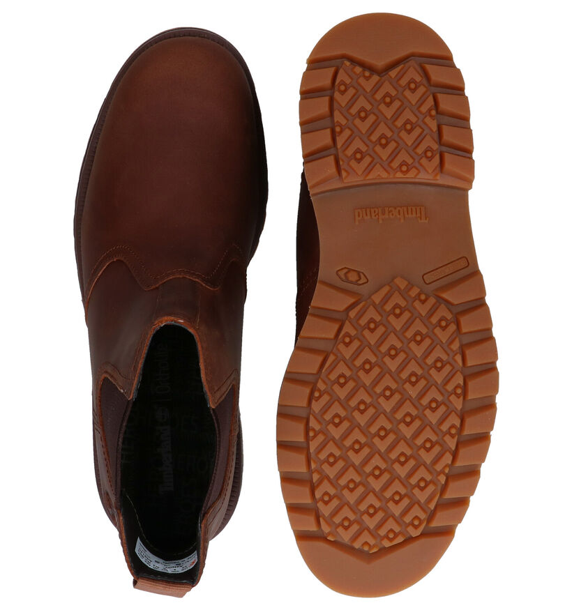 Timberland Larchmont II Chelsea Cognac Bottines voor heren (328648) - geschikt voor steunzolen