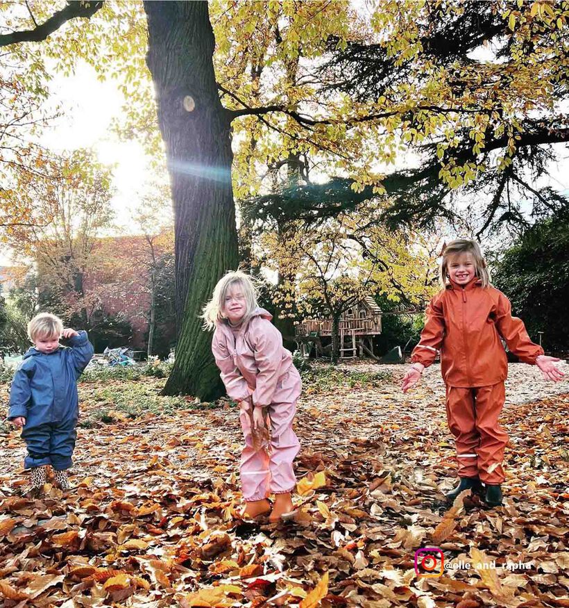 Roos Regenpak Celavi (Regenjas en Regenbroek) voor meisjes (313475)