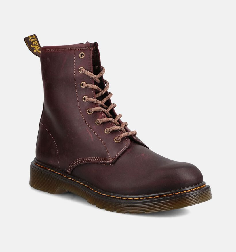 Dr. Martens 1460 Serena Boots &agrave; lacets en Marron pour filles, gar&ccedil;ons (376029)
