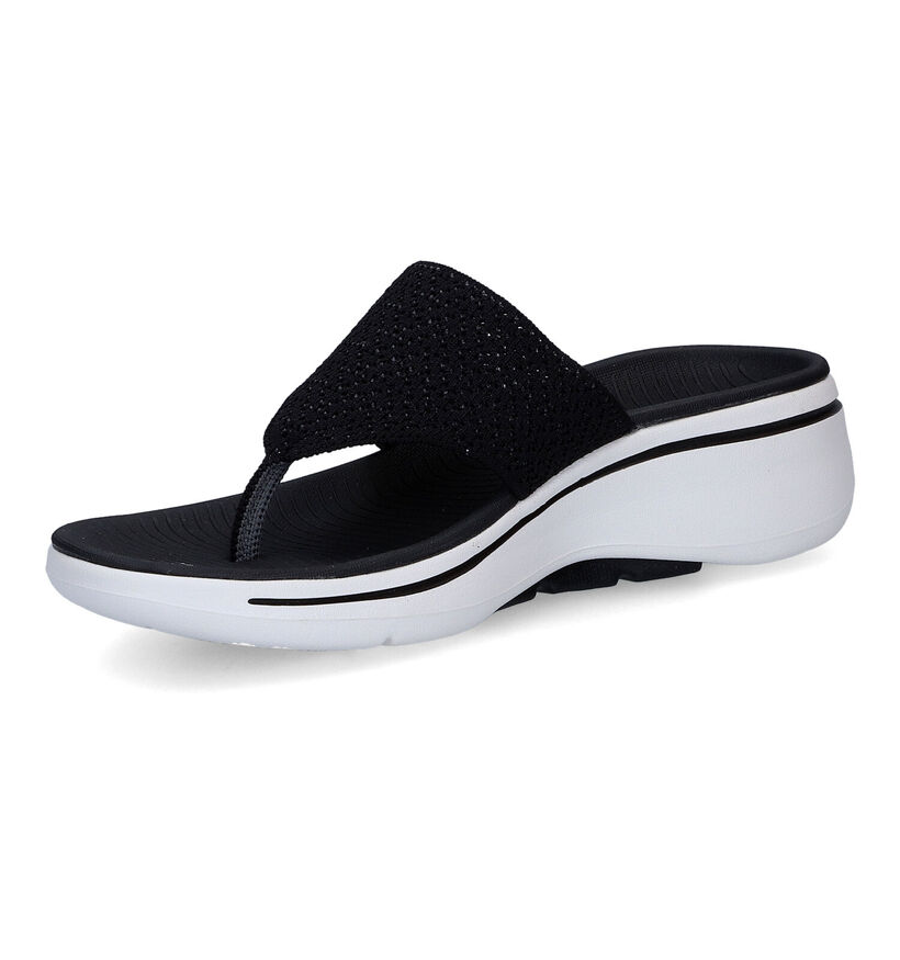 Skechers Go Walk Arch Fit Ecru Teenslippers voor dames (322945)