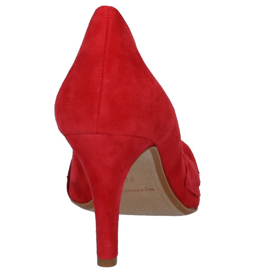 Tamaris Escarpins classique en Rouge en daim (214262)