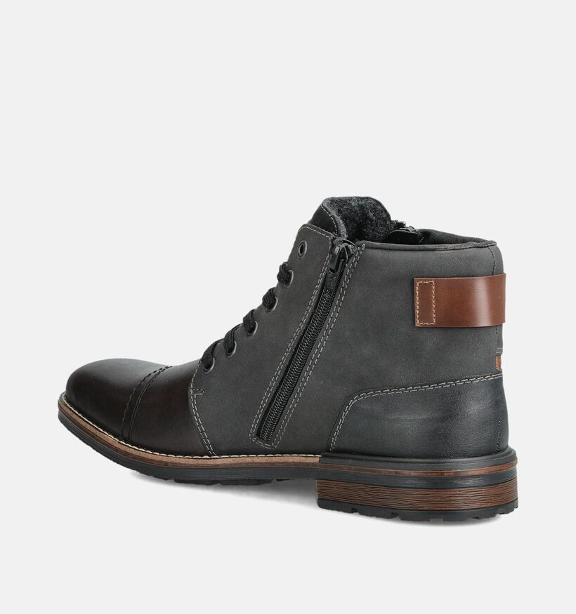 Rieker Grijze Veterboots voor heren (363514)
