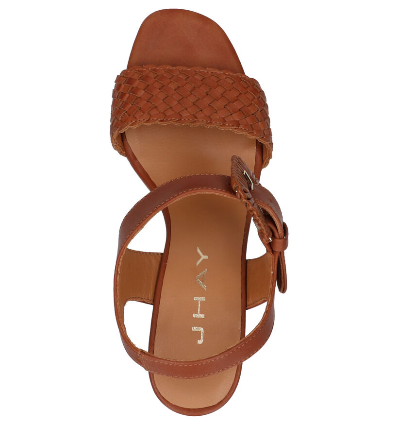 JHay Cognac Sandalen in leer (273122)