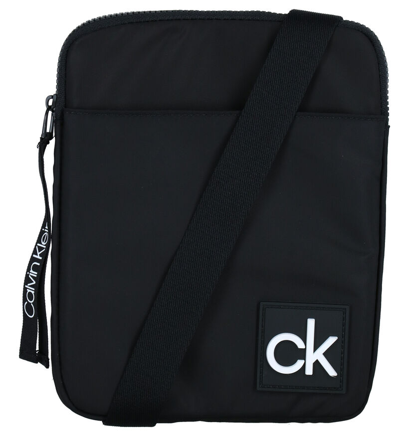 Calvin Klein Accessories Flat Pack Sac porté croisé en Noir en textile (280460)