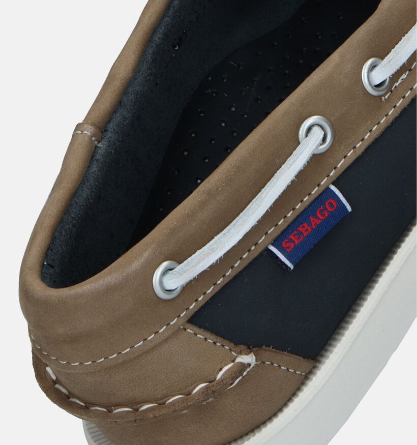 Sebago Dockside Portland Spinnaker Chaussures bateau en Bleu pour hommes (336835)