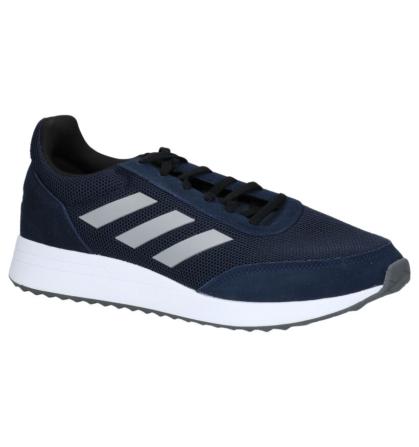 adidas Run 70S Zwarte Sneakers in stof (252559)