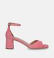 Signatur Sandales avec talon en Rose pour femmes (341929)