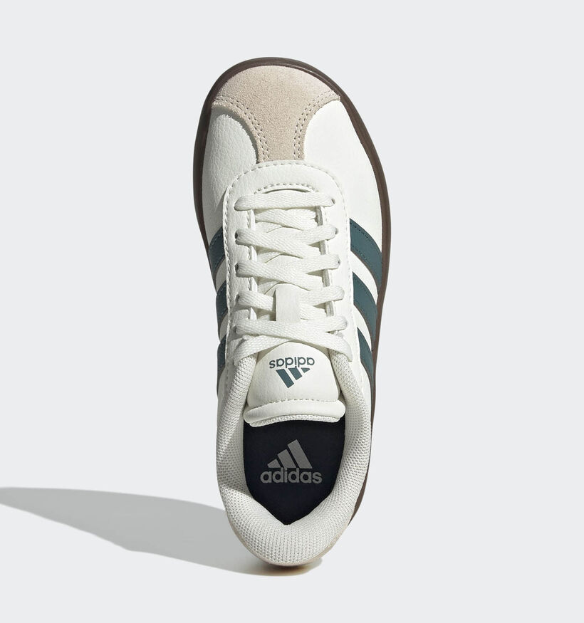 adidas VL Court 3.0 Witte/Groene Sneakers voor meisjes, jongens (366069) - geschikt voor steunzolen