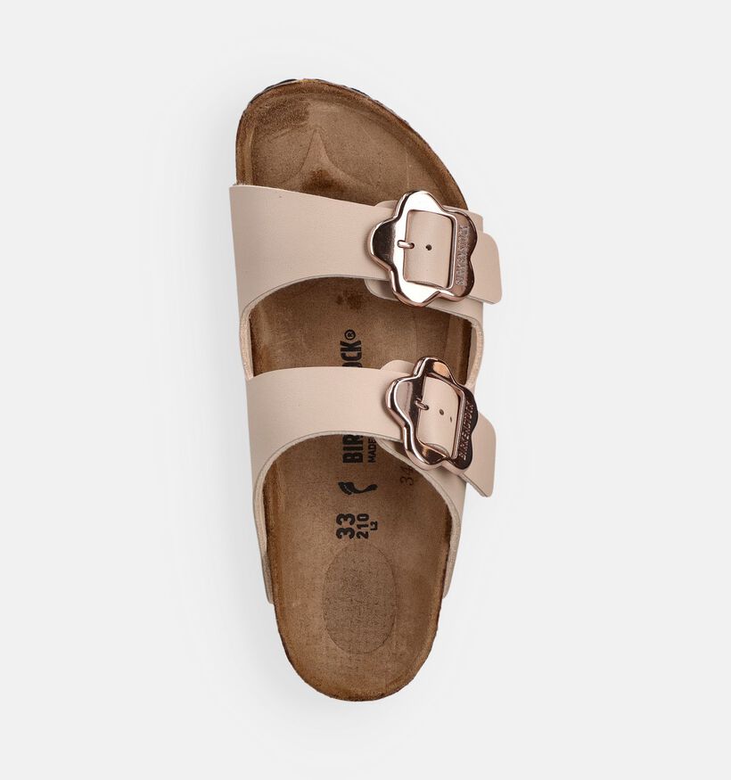 Birkenstock Arizona Flower Beige Slippers voor meisjes (368271)