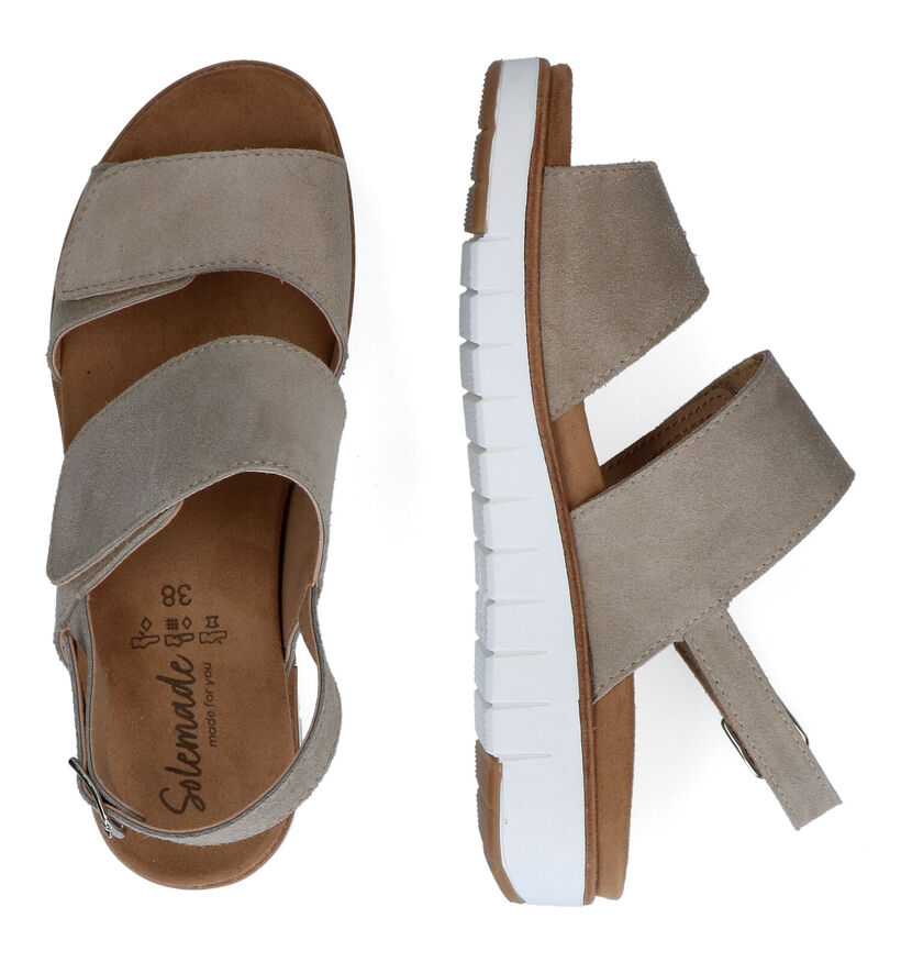Solemade Romi Sandales en Vert en nubuck (305193)