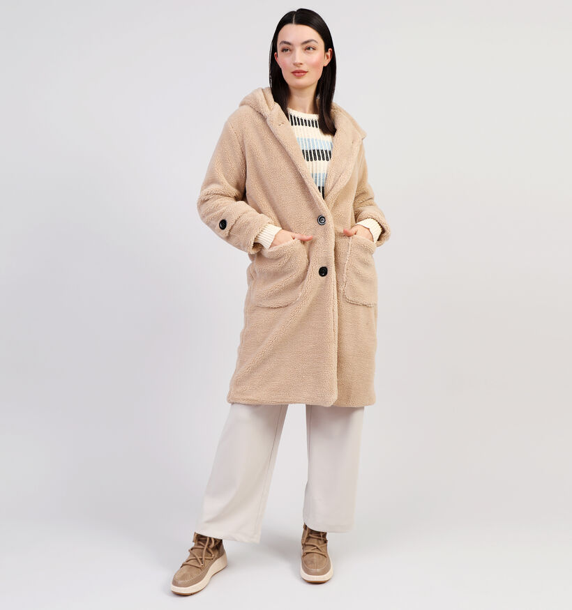 Dolce C. Manteau duveteux en Taupe pour femmes (358482)