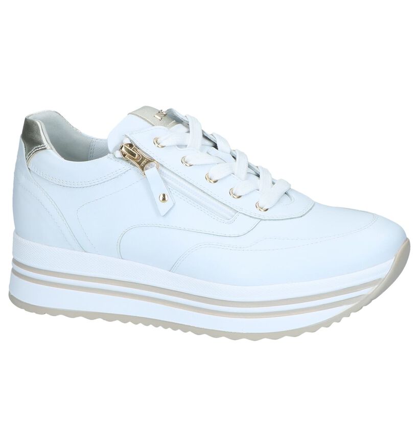 Witte Veterschoenen NeroGiardini in leer (244444)