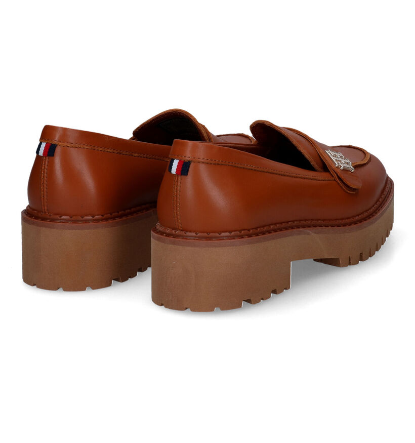 Tommy Hilfiger Hardware Cognac Instappers voor dames (310959)