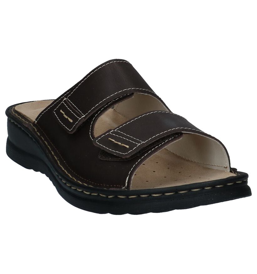 Rohde Nu-pieds casual en Brun foncé pour hommes (250734) - pour semelles orthopédiques