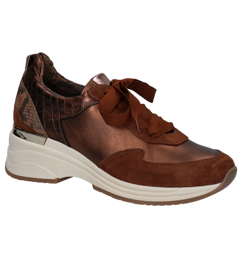 Softwaves Chaussures à lacets en Bronze en cuir (281936)