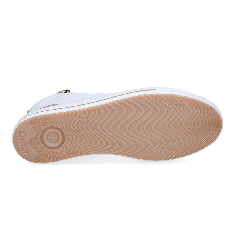 Gabor OptiFit Baskets Hautes en Blanc pour femmes (306119) - pour semelles orthopédiques