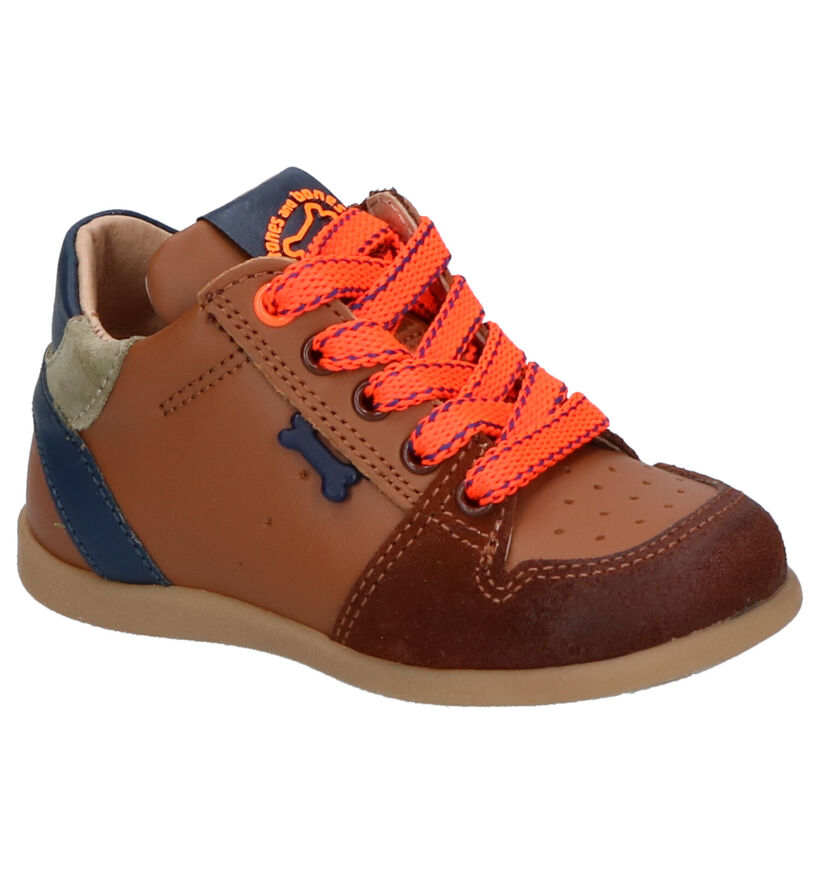 STONES and BONES Moty Cognac Lage Schoenen in leer (271321)