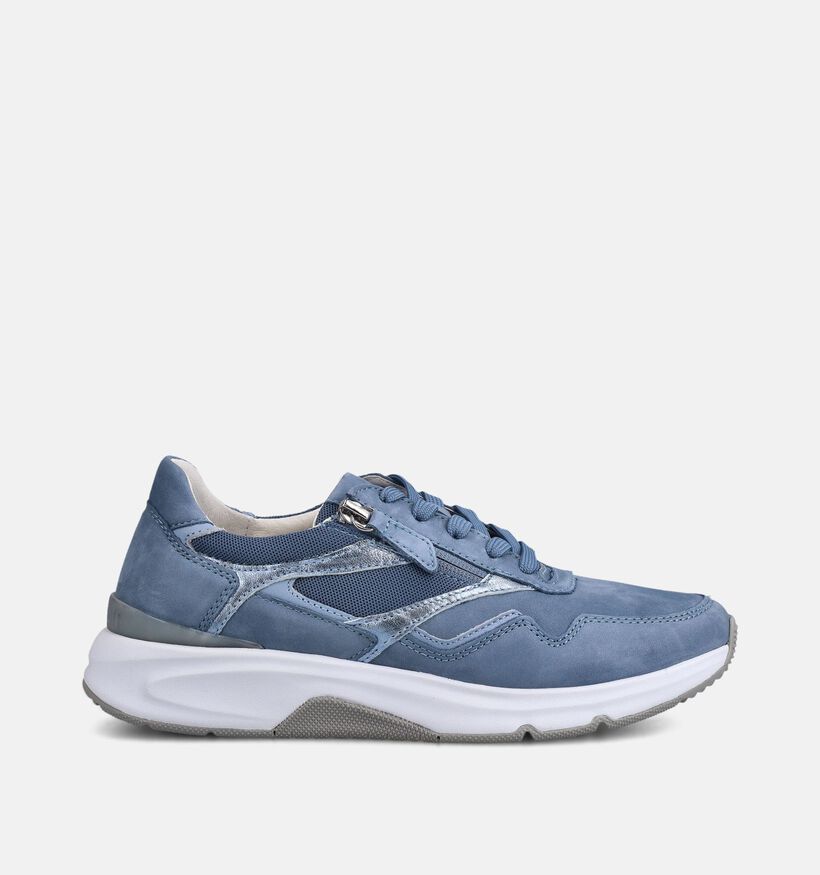 Gabor Rollingsoft Blauwe Sneakers voor dames (368392) - geschikt voor steunzolen