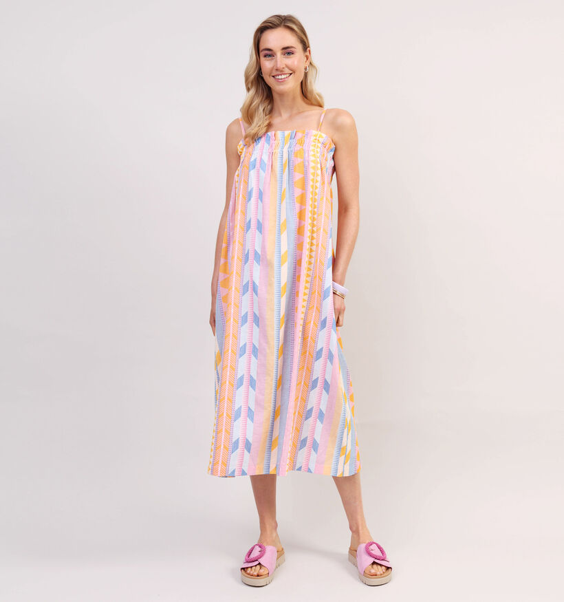Minus Toya Lila/Oranje Midi Jurk voor dames (359035)