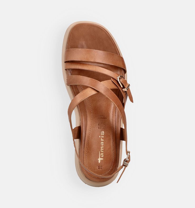 Tamaris Cognac Sandalen met sleehak voor dames (371776)