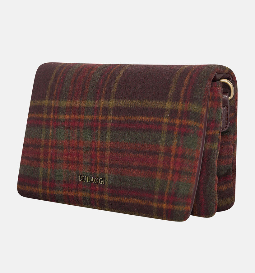 Bulaggi Mia Tartan Bruine/Rode Crossbodytas voor dames (364778)