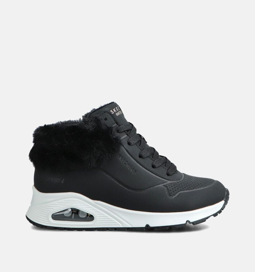 Skechers Uno Gen1 Zwarte Hoge Sneakers voor jongens, meisjes (361097) - geschikt voor steunzolen