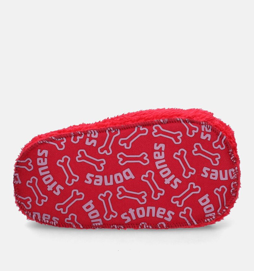 STONES and BONES Cozy Pantoufles en Rouge pour filles, garçons (342713)