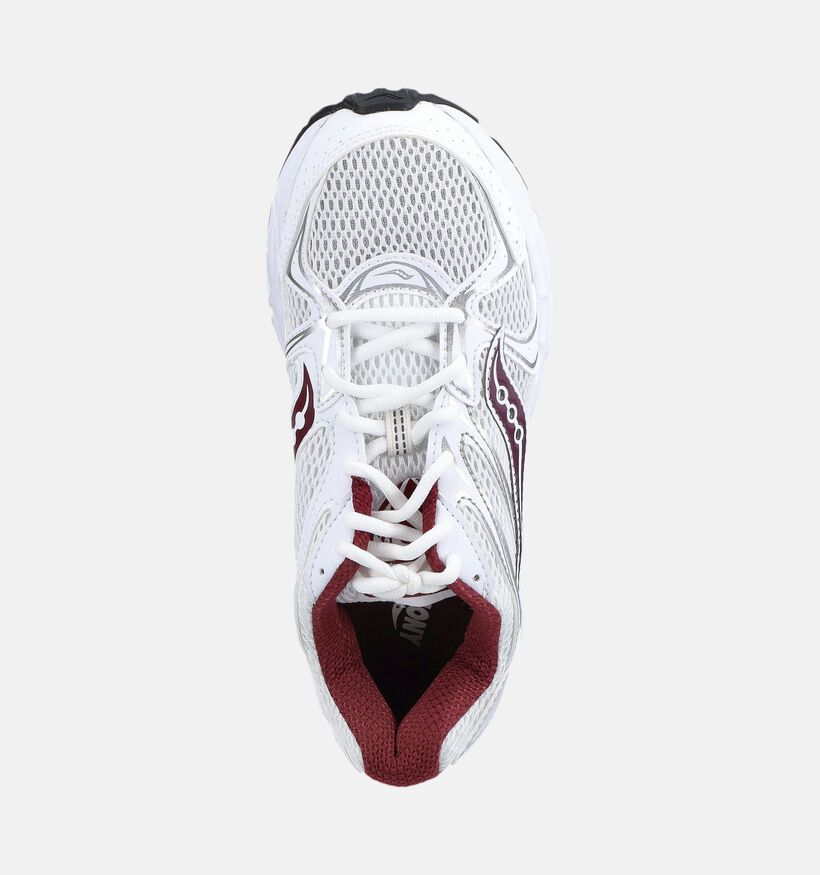 Saucony Ride Millenium Witte/Bordeaux Hardloopschoenen voor dames (376605) - geschikt voor steunzolen