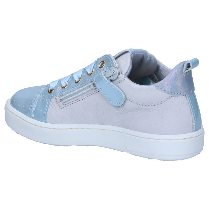 STONES and BONES Chaussures à lacets en Bleu en cuir (287880)