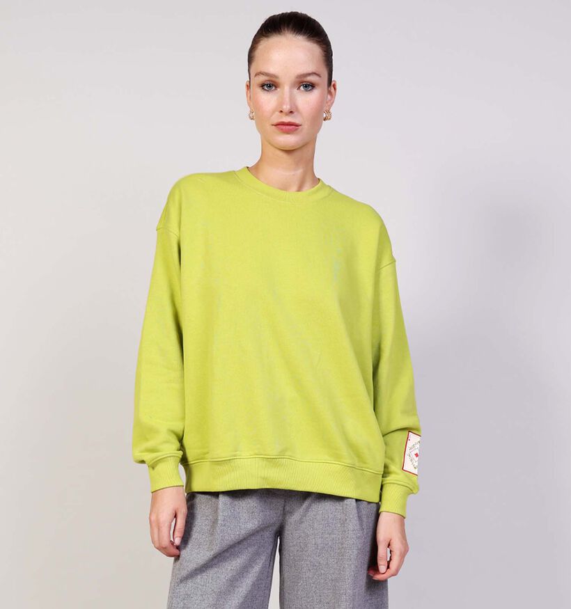 Pieces Muggi Sweatshirt en Vert pour femmes (365637)