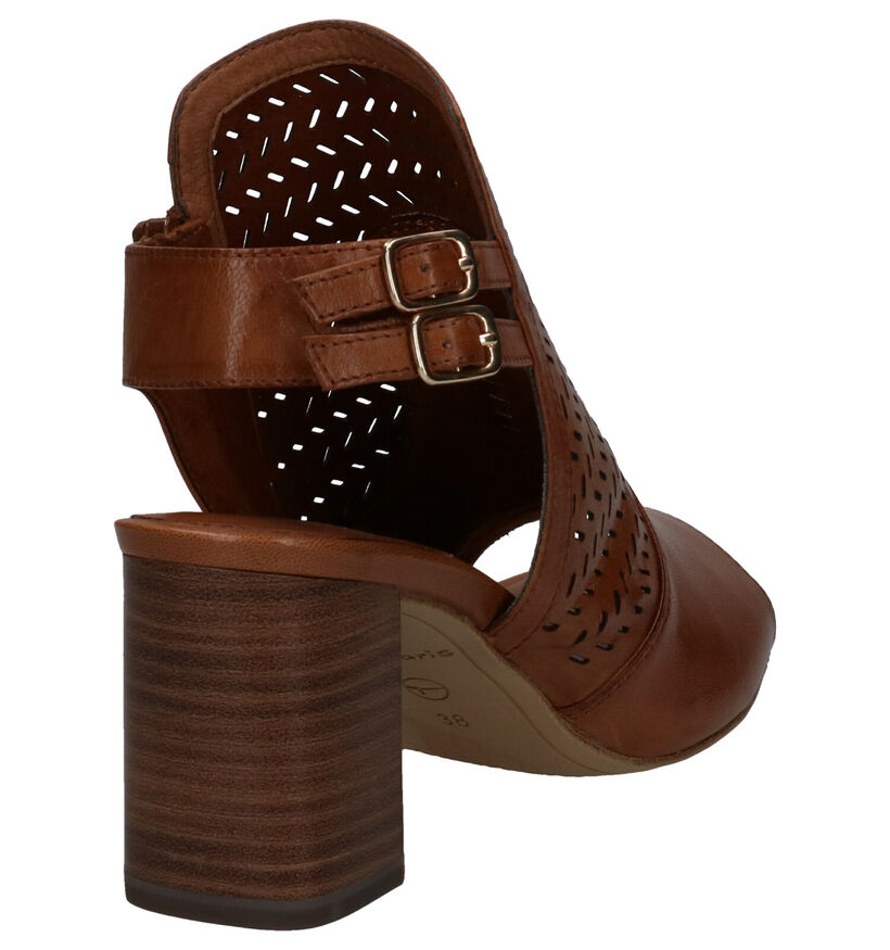 Tamaris Touch it Sandales en Cognac en cuir (269755)