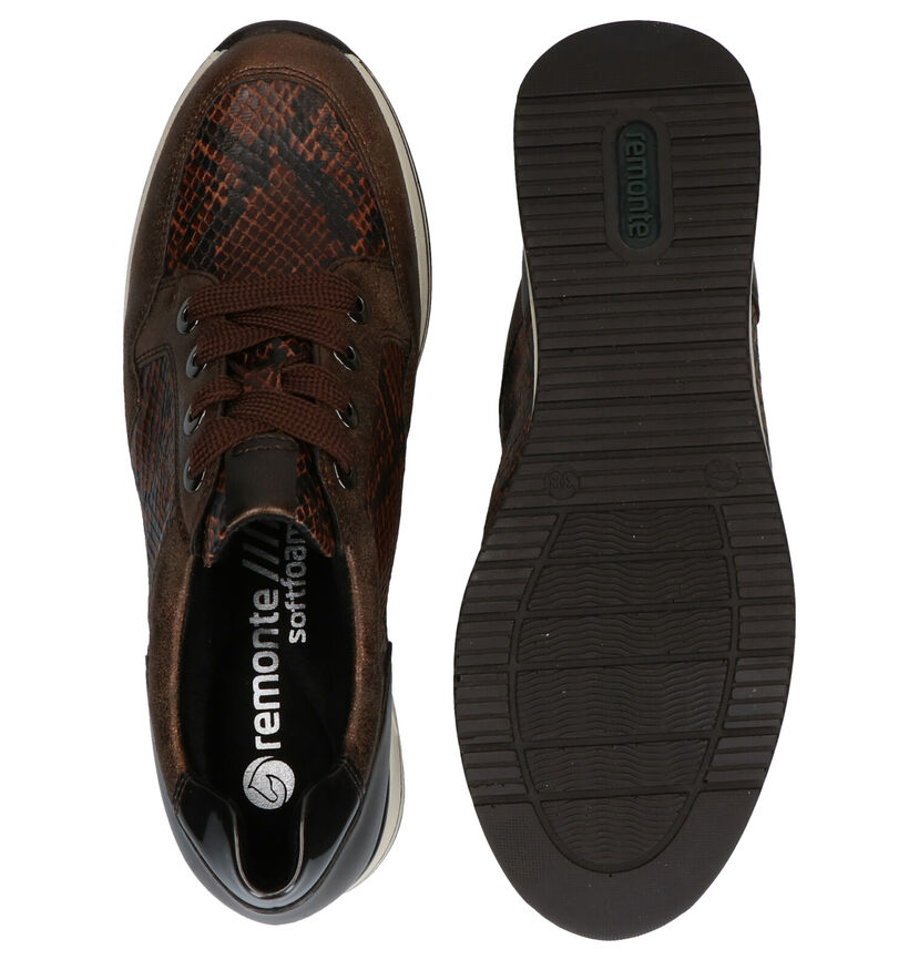 Remonte Baskets casual en Bronze en simili cuir (277639)